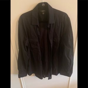 ALFANI Men’s Black Button Down Large